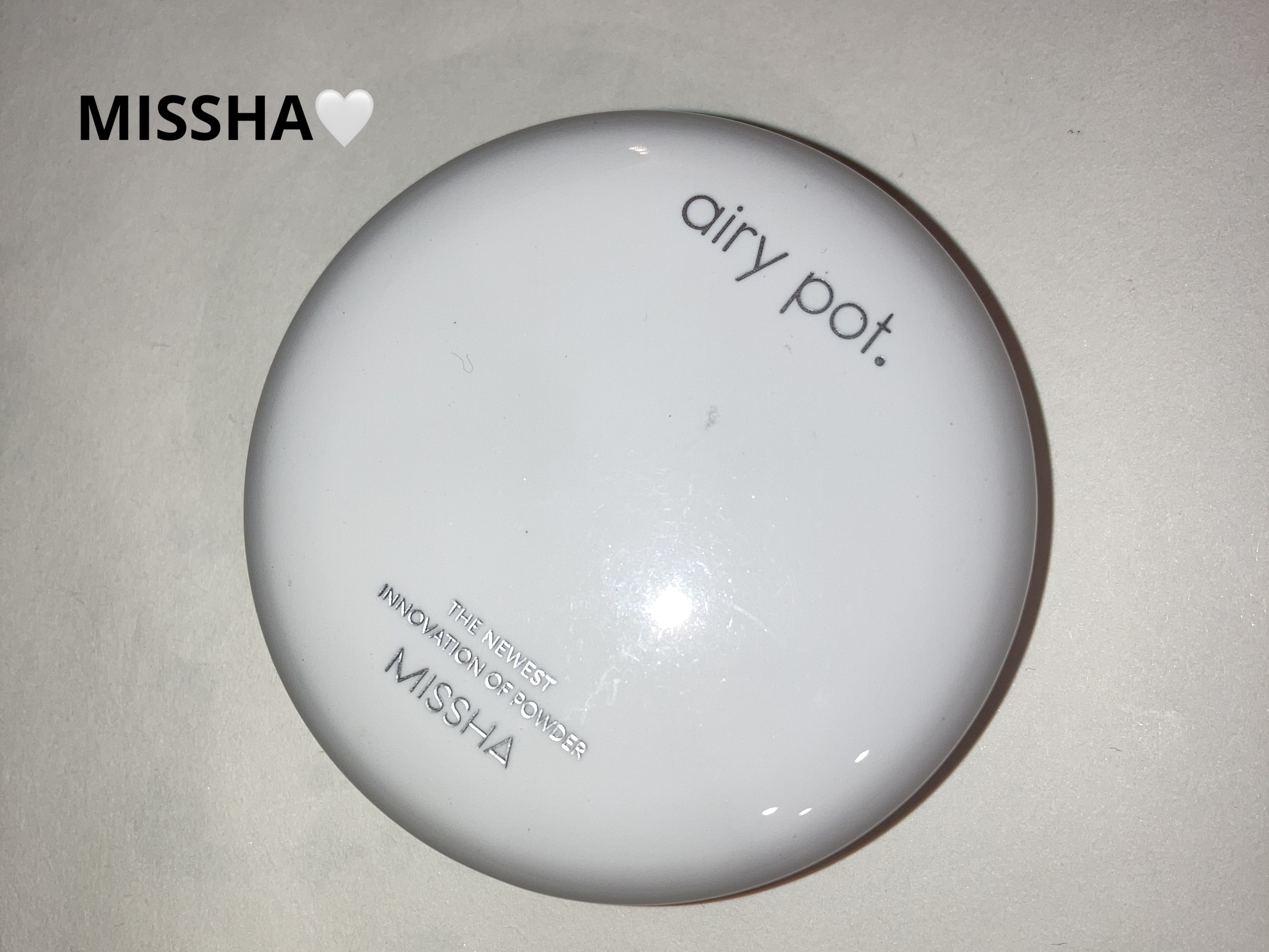 エアリーポット プレストパウダー/MISSHA/プレストパウダーを使ったクチコミ（1枚目）