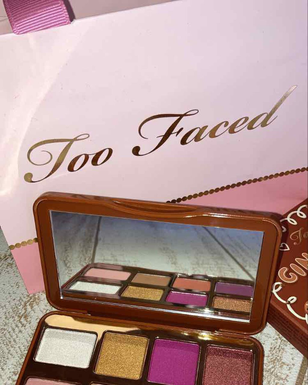 ジンジャーブレッド スパイス ミニ アイシャドウ パレット/Too Faced/アイシャドウパレットを使ったクチコミ（1枚目）