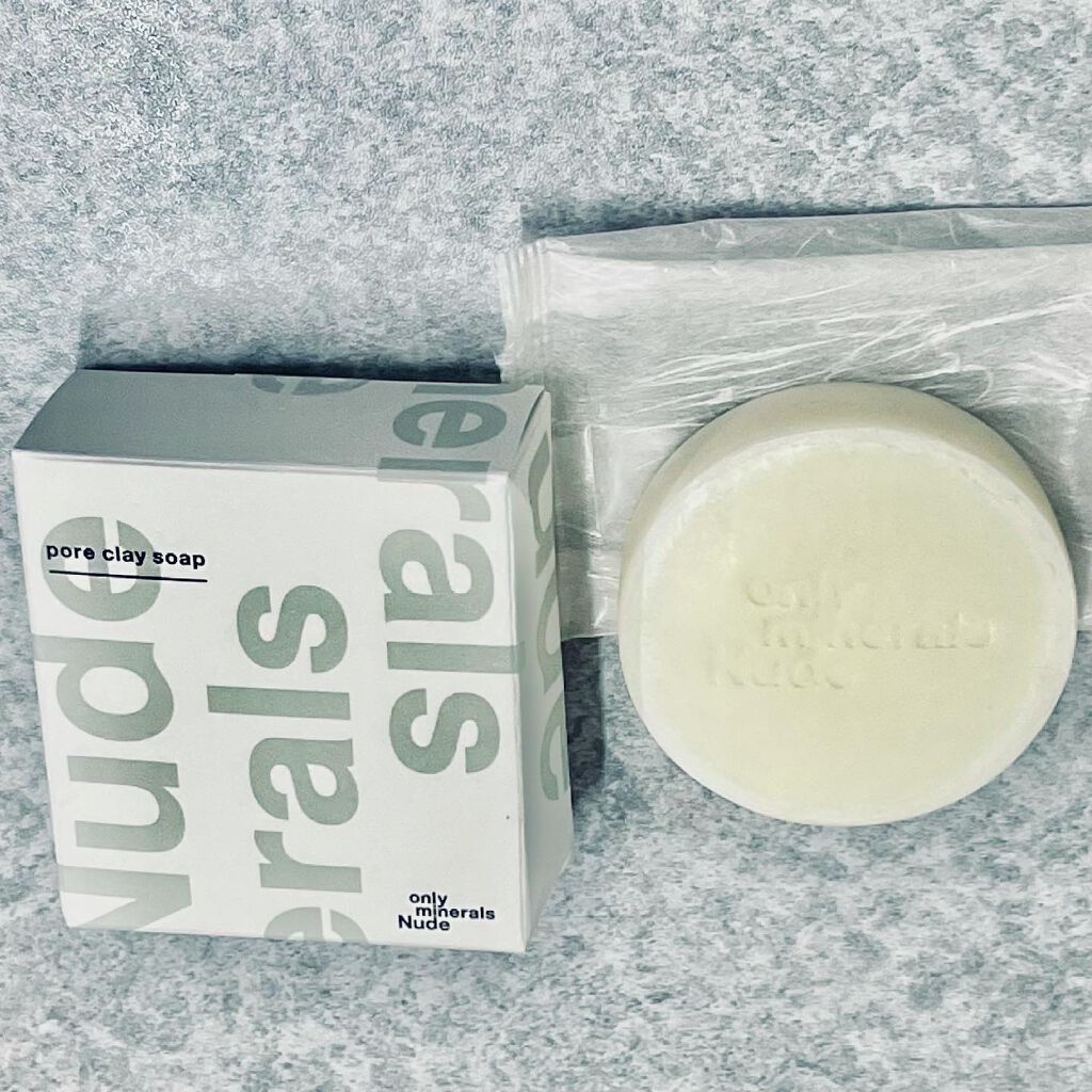Nude ポアクレイソープ/ONLY MINERALS/洗顔石鹸を使ったクチコミ（1枚目）