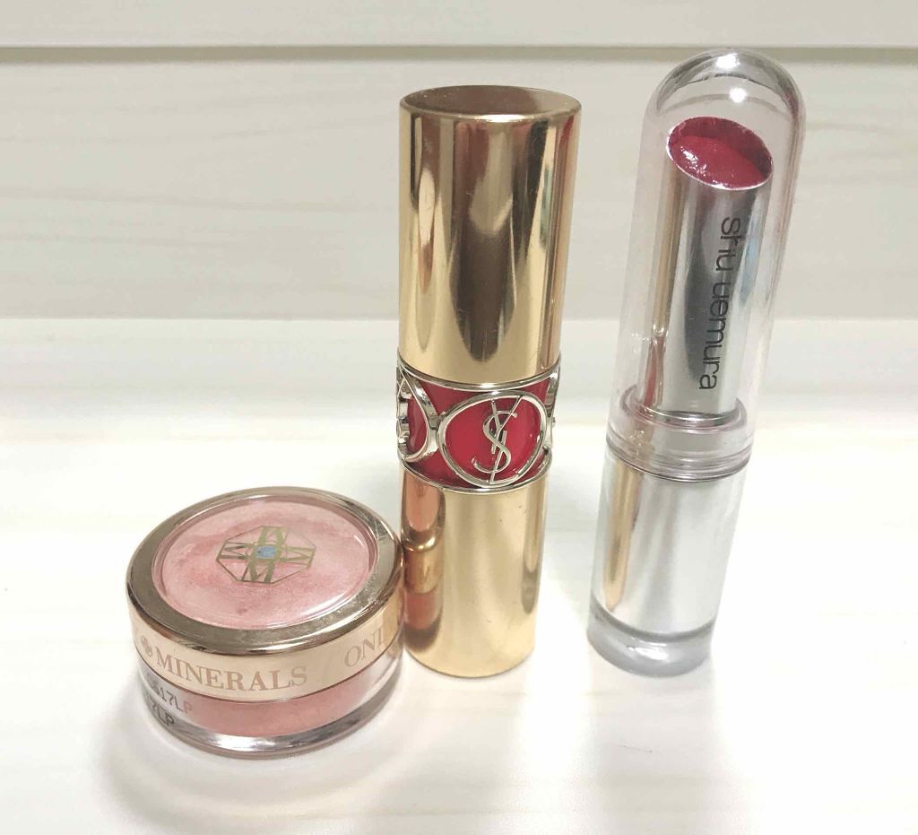 ルージュ ヴォリュプテ シャイン/YVES SAINT LAURENT BEAUTE/口紅を使ったクチコミ(1枚目)