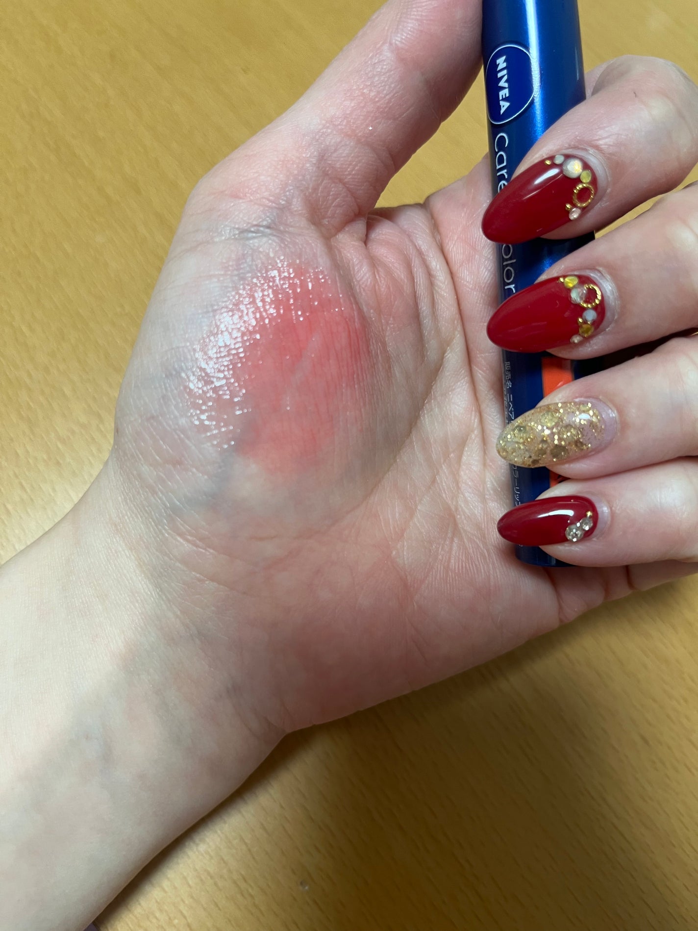 ニベア リッチケア&カラーリップ/ニベア/リップクリームを使ったクチコミ(3枚目)