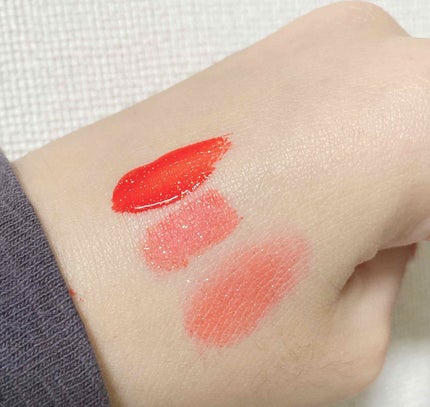 スパークリンググリッター ティント 2019 Holiday Limited Edition/innisfree/口紅を使ったクチコミ(2枚目)