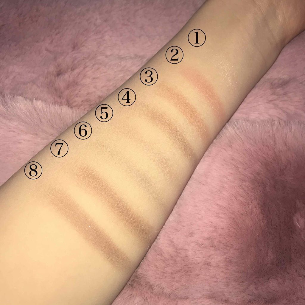 グラマラスヌード アイパレット (クリスマスコフレ 2017)/Visée/メイクアップキットを使ったクチコミ(3枚目)