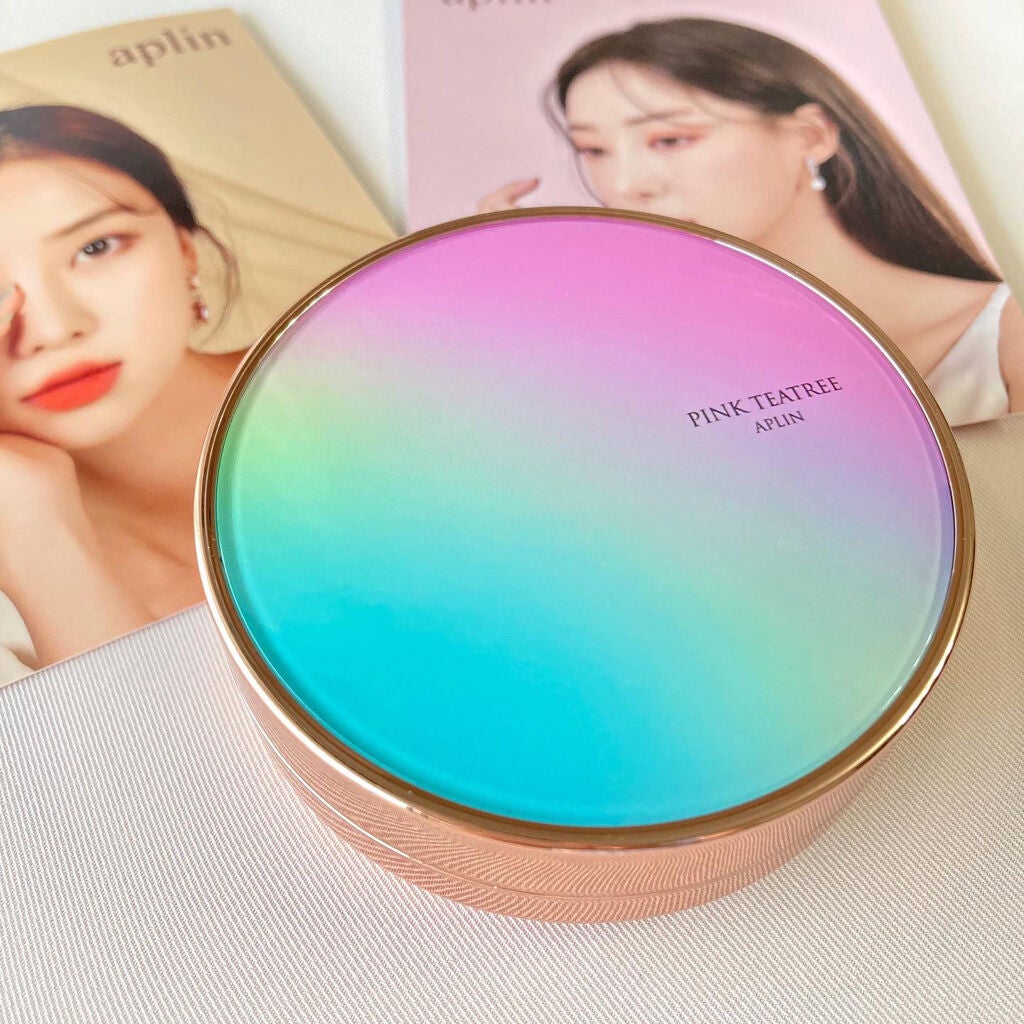 ピンクティーツリーカバークッション/APLIN/クッションファンデーションを使ったクチコミ(2枚目)