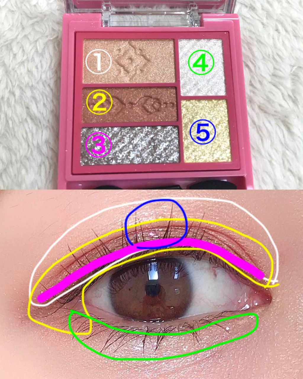 トリプルレシピアイズ/インテグレート/アイシャドウパレットを使ったクチコミ（3枚目）