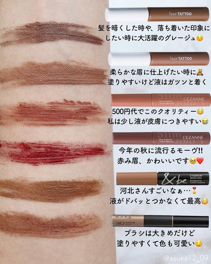 3DアイブロウカラーN/KATE/眉マスカラを使ったクチコミ(4枚目)