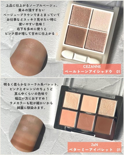 ベージュトーンアイシャドウ/CEZANNE/アイシャドウパレットを使ったクチコミ(4枚目)
