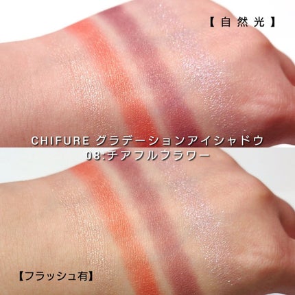 グラデーション アイシャドウ/ちふれ/アイシャドウパレットを使ったクチコミ(6枚目)