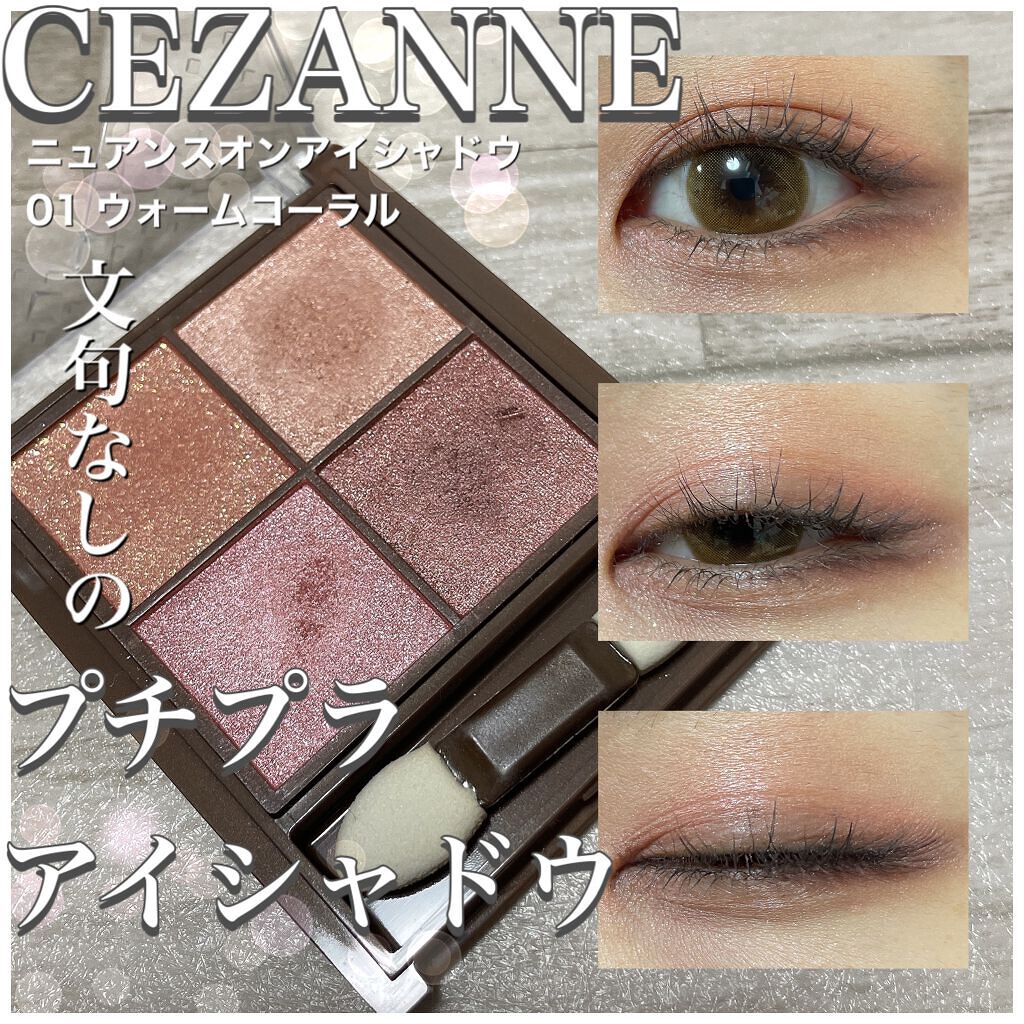 ニュアンスオンアイシャドウ/CEZANNE/アイシャドウパレットを使ったクチコミ（1枚目）