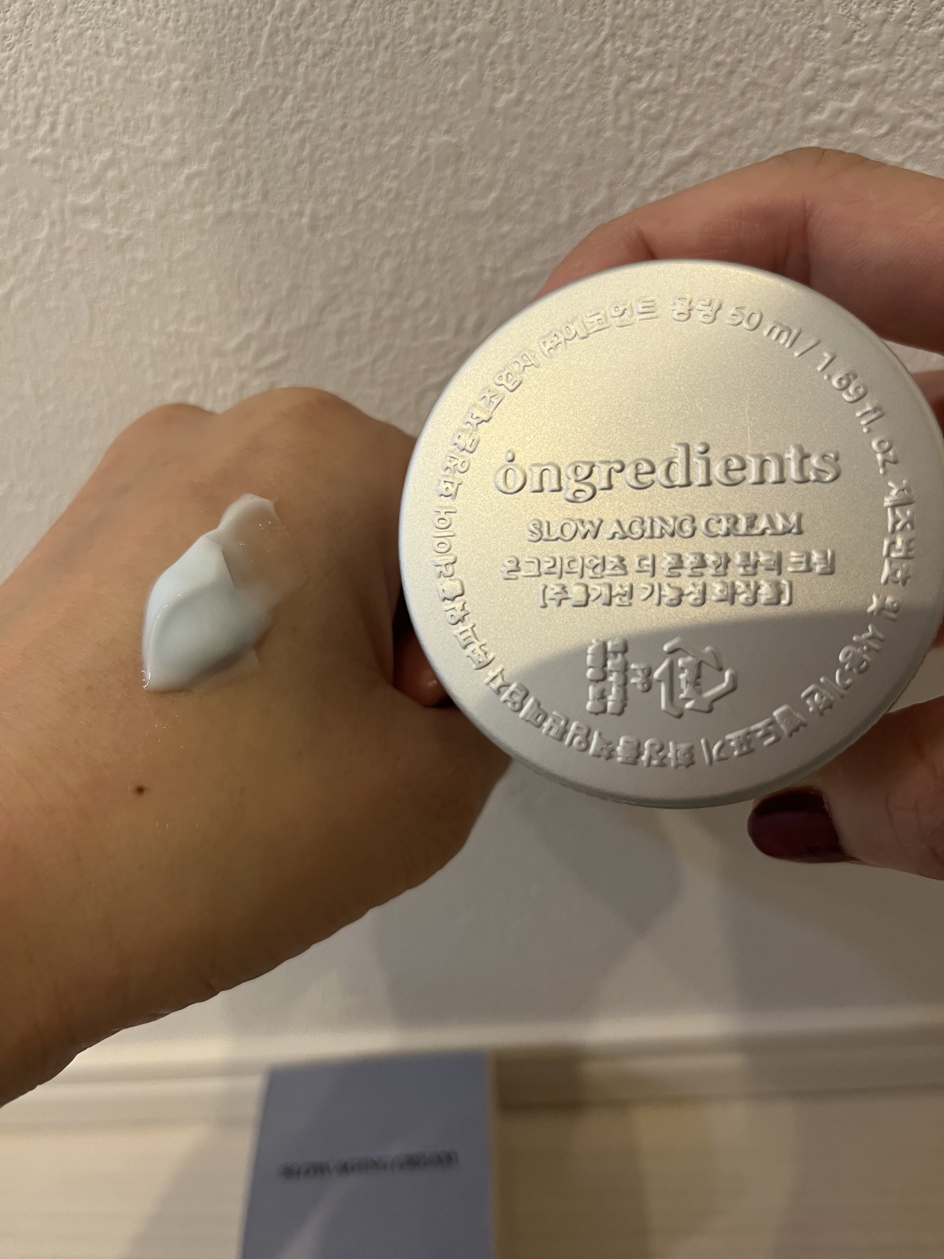 Slow Aging Cream /Ongredients/フェイスクリームを使ったクチコミ（3枚目）