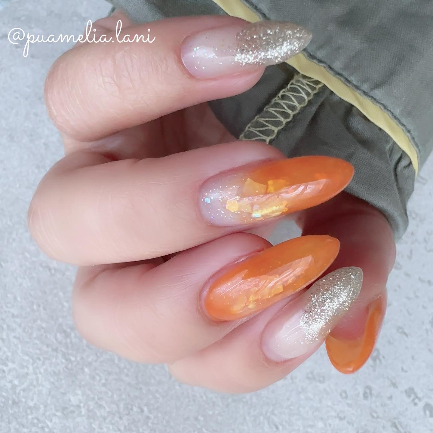 チャームスティックジェル #41 クリアオレンジ/OMD/オールインワンネイルを使ったクチコミ（1枚目）