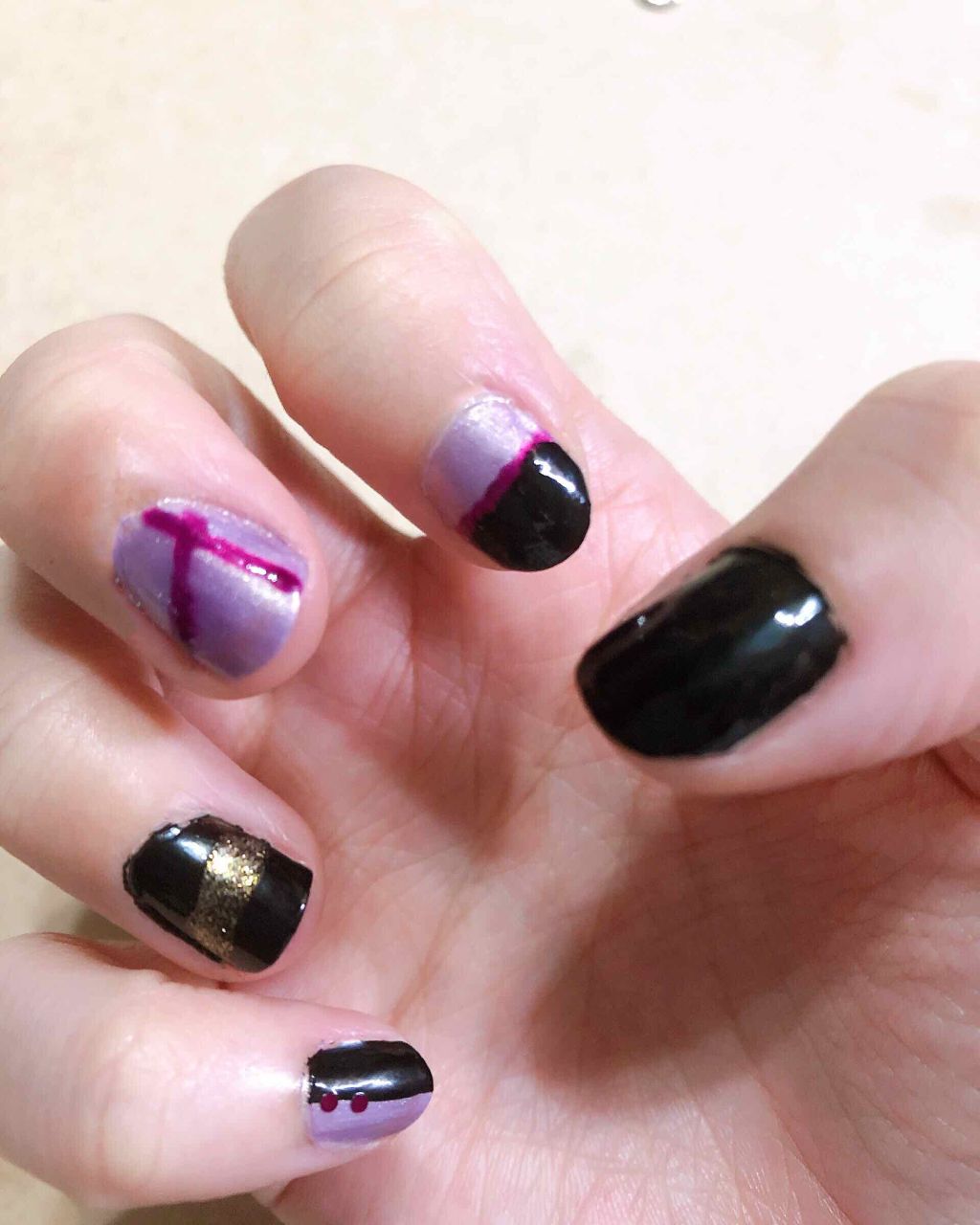 サンリオネイル/DAISO/マニキュアを使ったクチコミ（3枚目）