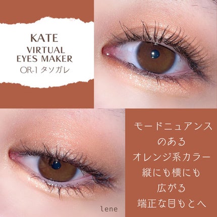 バーチャルアイズメイカー/KATE/アイシャドウパレットを使ったクチコミ(2枚目)