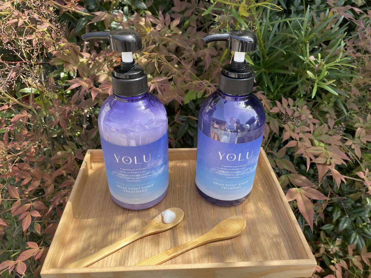 リラックスナイトリペア シャンプー／トリートメント/YOLU/市販シャンプーを使ったクチコミ（2枚目）
