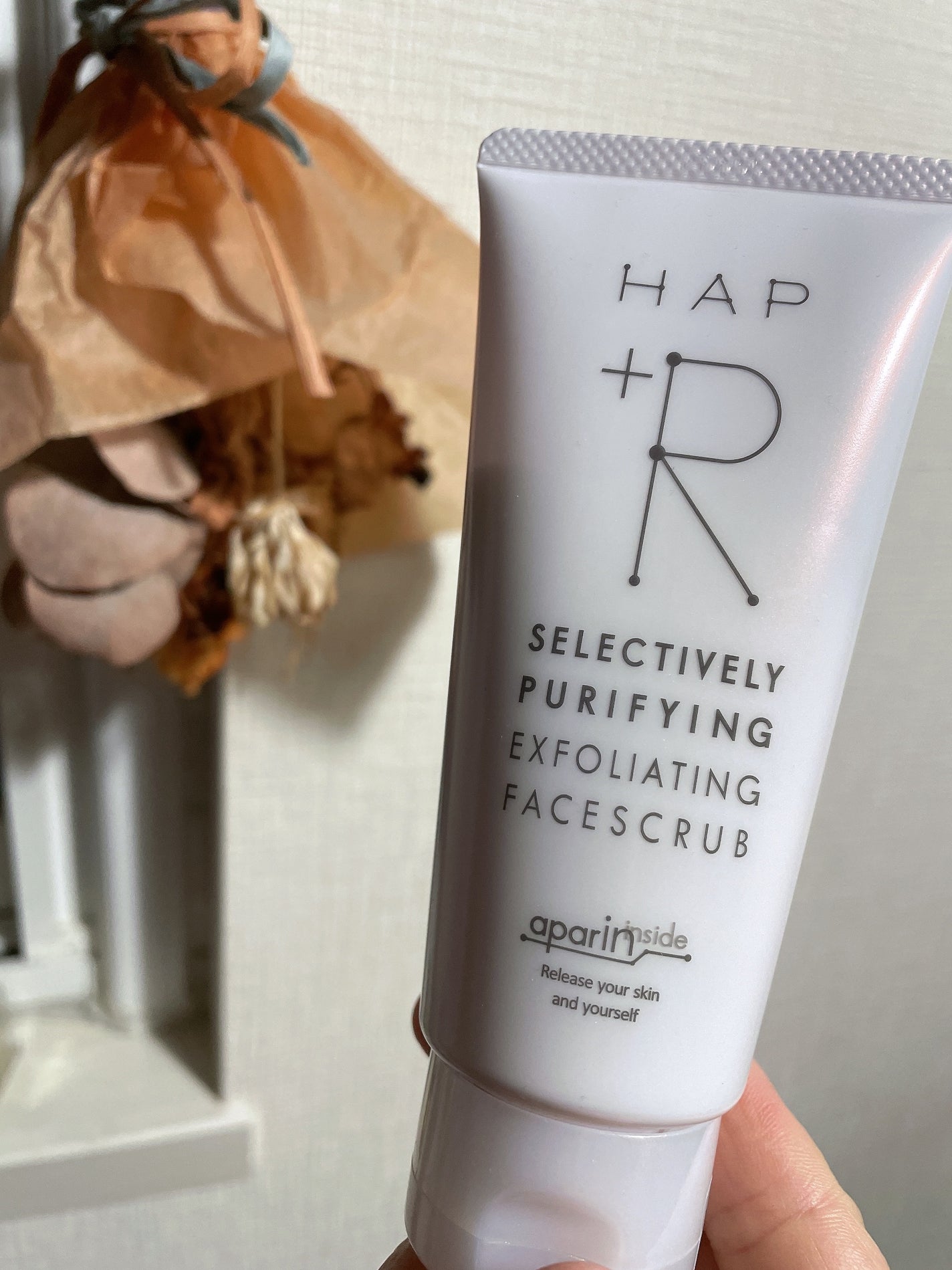 フェイススクラブ /HAP+R/スクラブ・ゴマージュを使ったクチコミ(1枚目)