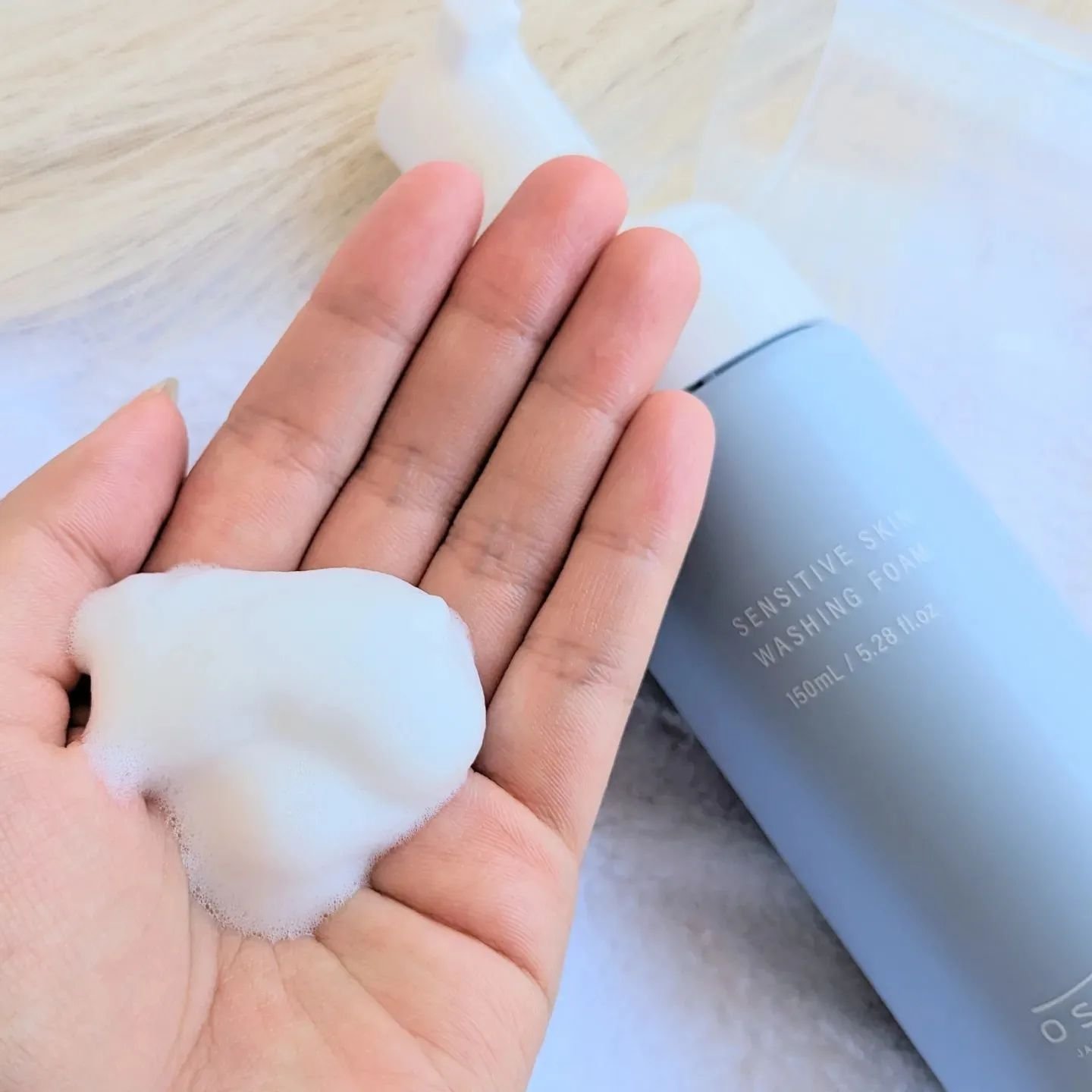 センシティブ スキン ウォッシングフォーム/OSAJI/泡洗顔を使ったクチコミ（2枚目）