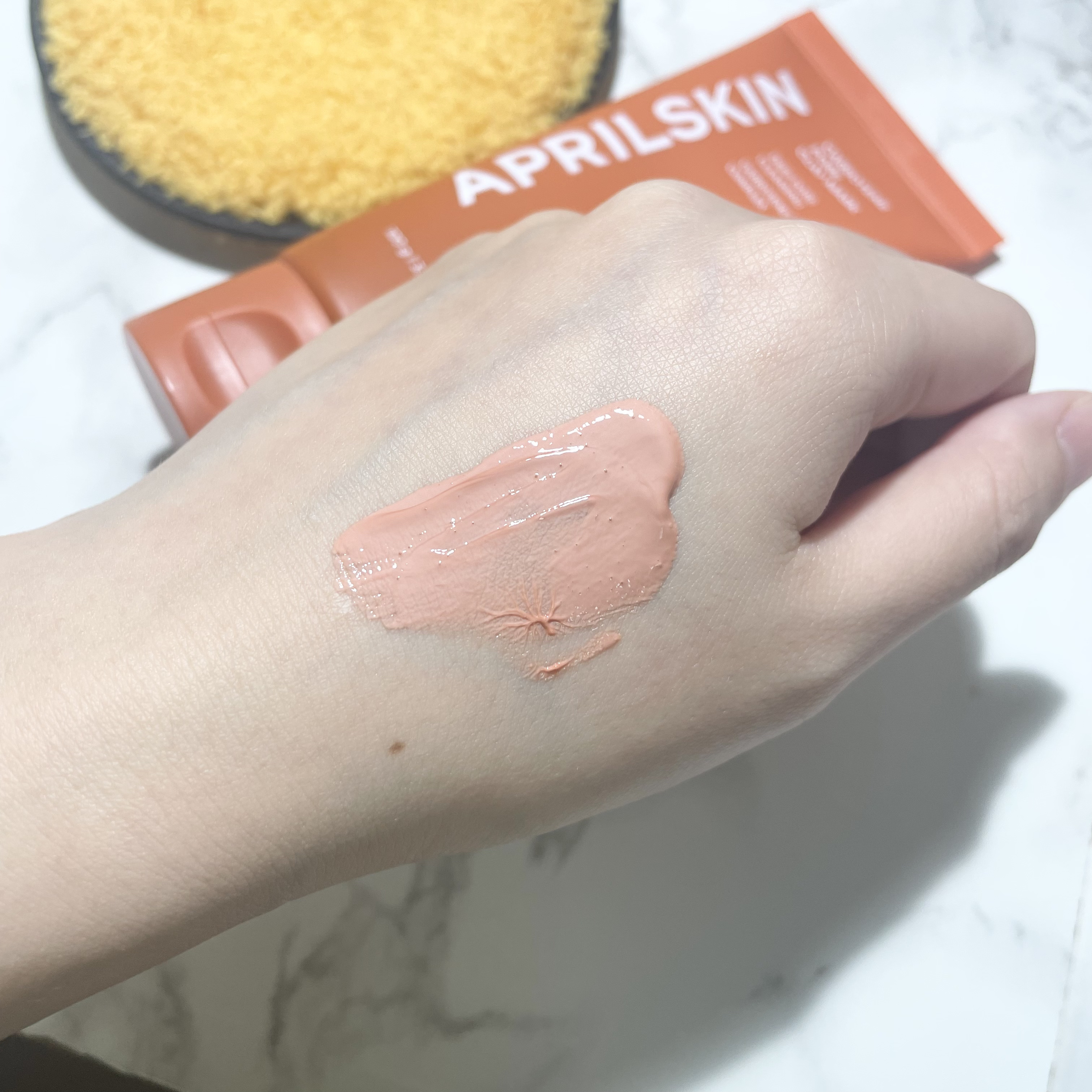 カロテン毛穴レスクレイパック/APRILSKIN/洗い流すパック・マスクを使ったクチコミ（2枚目）