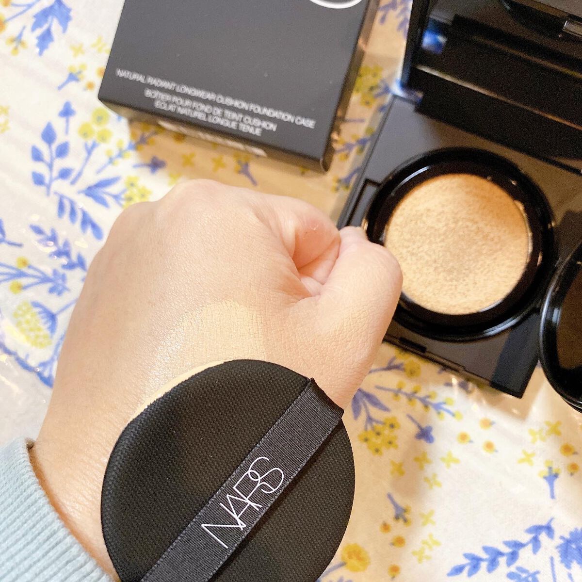 ナチュラルラディアント ロングウェア クッションファンデーション/NARS/クッションファンデーションを使ったクチコミ(2枚目)