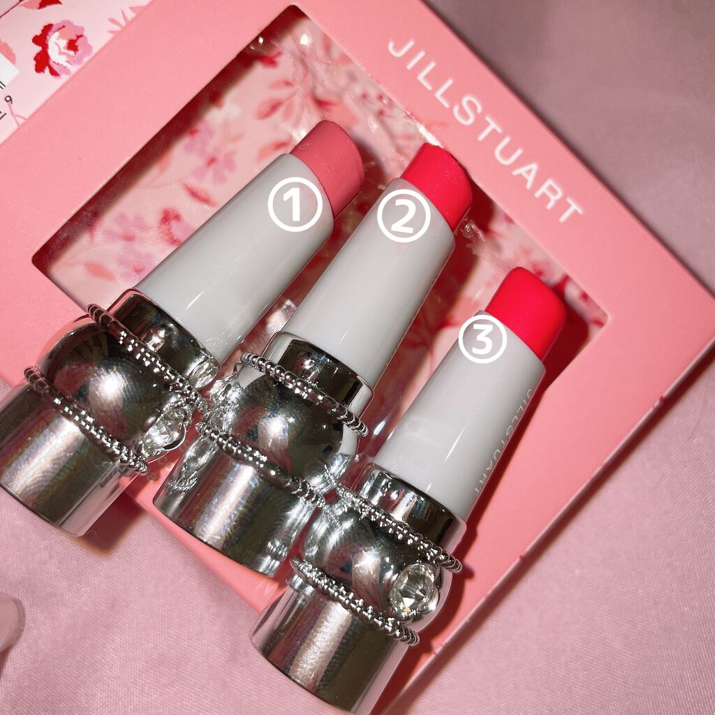 ルージュ リップブロッサム ミニトリオ/JILL STUART/メイクアップキットを使ったクチコミ(2枚目)