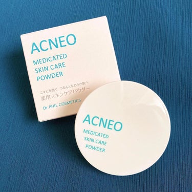 アクネオ 薬用 スキンケア パウダーのクチコミ「ACNEO 
薬用スキンケアパウダー
3080円(税込)

スキンケアの後につけるパウダーなん.....」（1枚目）