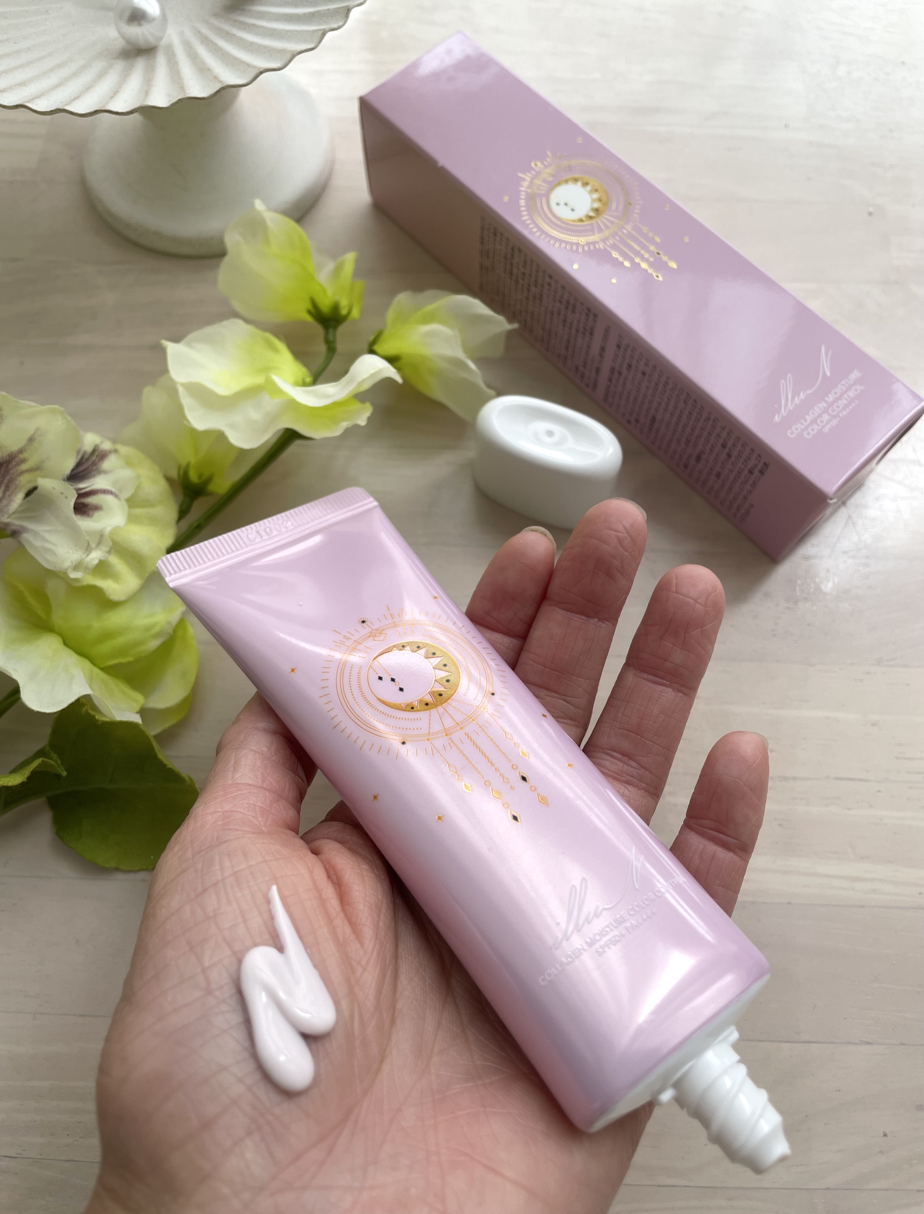 コラーゲンモイスチャーカラーコントロール/illuN/化粧下地を使ったクチコミ（2枚目）