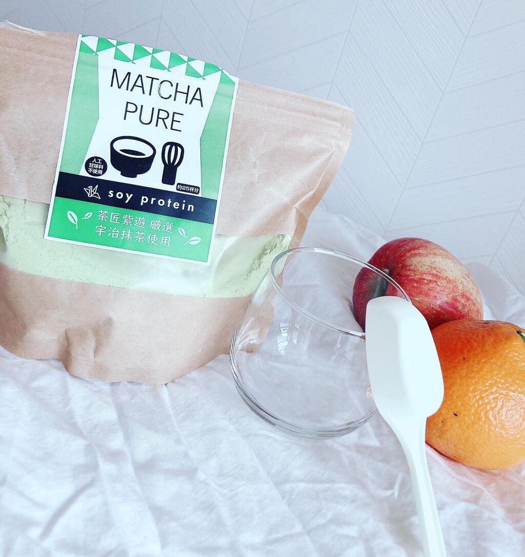 MATCHA PURE(プロテインパウダー)/ピュアパートナー/ソイプロテインを使ったクチコミ(1枚目)