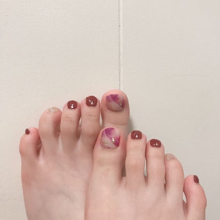 ネイルシール/Qoo10/ネイルシールを使ったクチコミ(1枚目)