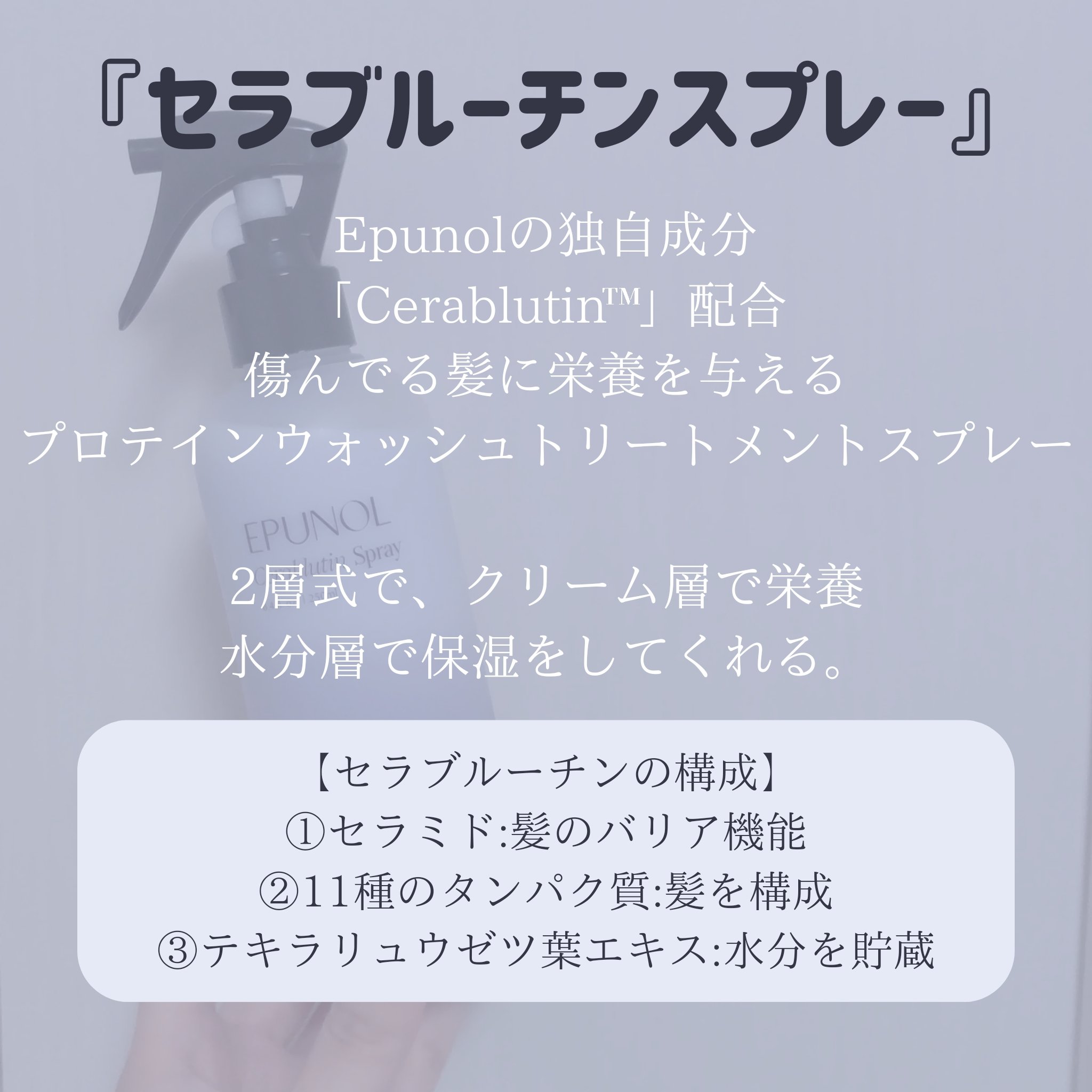 セラブルーチンスプレー/Epunol/プレスタイリング・寝ぐせ直しを使ったクチコミ（2枚目）