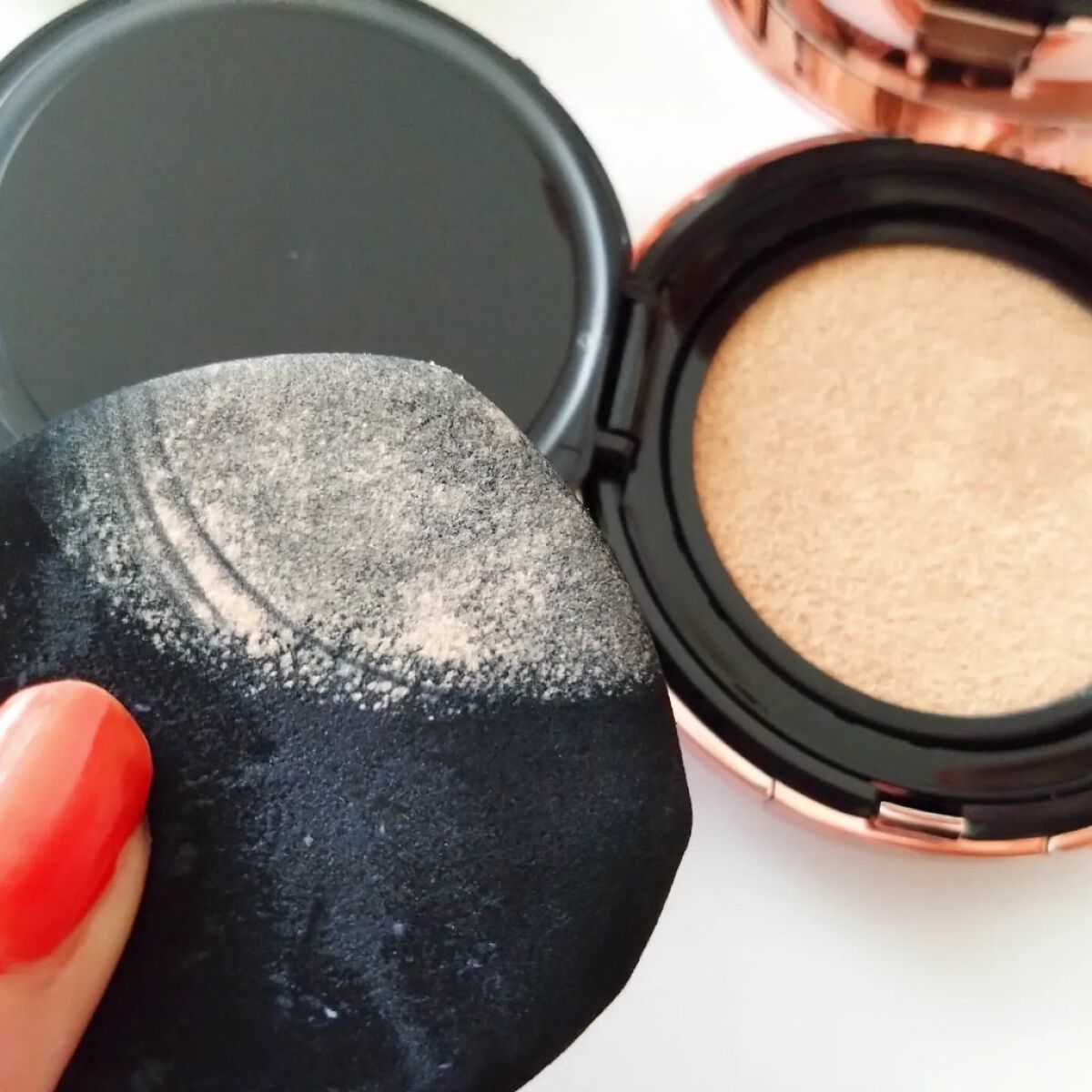 シピシピ フィットスキンクッション 02 ナチュラルベージュ/CipiCipi/クッションファンデーションを使ったクチコミ（3枚目）