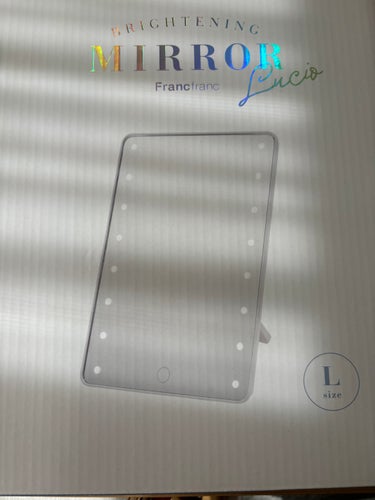 フランフラン 女優ミラーのクチコミ「【使った商品】Franc franc
BRIGHTENING MIRROR Lucio L
【.....」（1枚目）