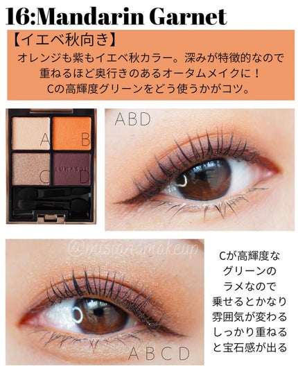 アイカラーレーション/LUNASOL/アイシャドウパレットを使ったクチコミ(4枚目)