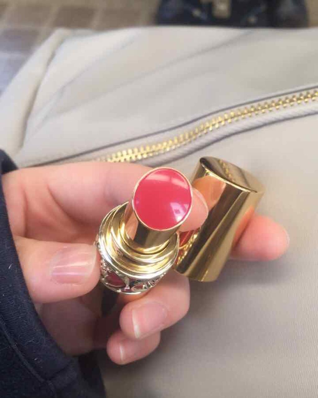 ルージュ ヴォリュプテ シャイン/YVES SAINT LAURENT BEAUTE/口紅を使ったクチコミ（1枚目）