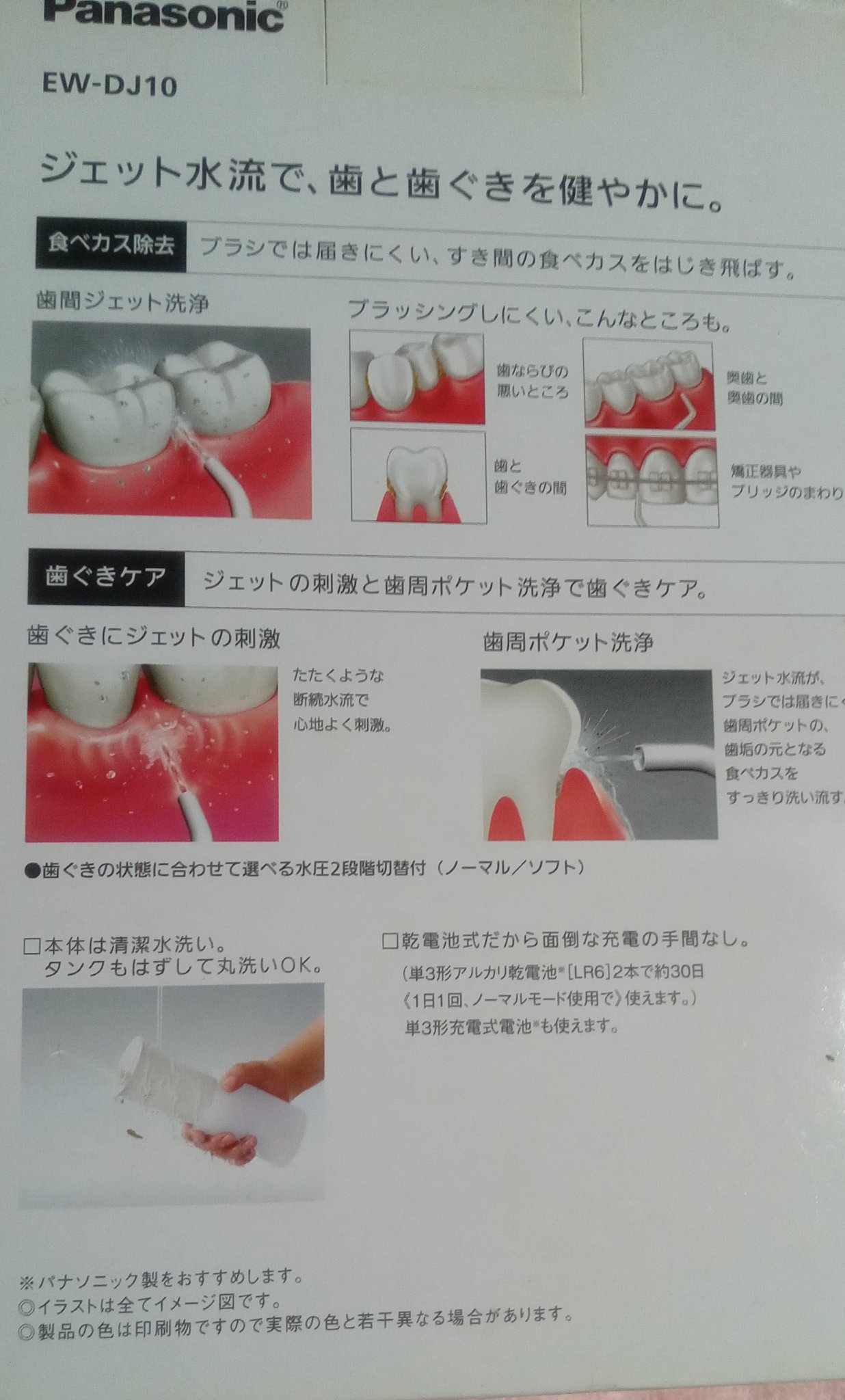 Panasonic ジェットウォッシャーのクチコミ「好きなアーティストが愛用してるというミーハーな理由で気になってました（笑）

そのタイミングで.....」（2枚目）