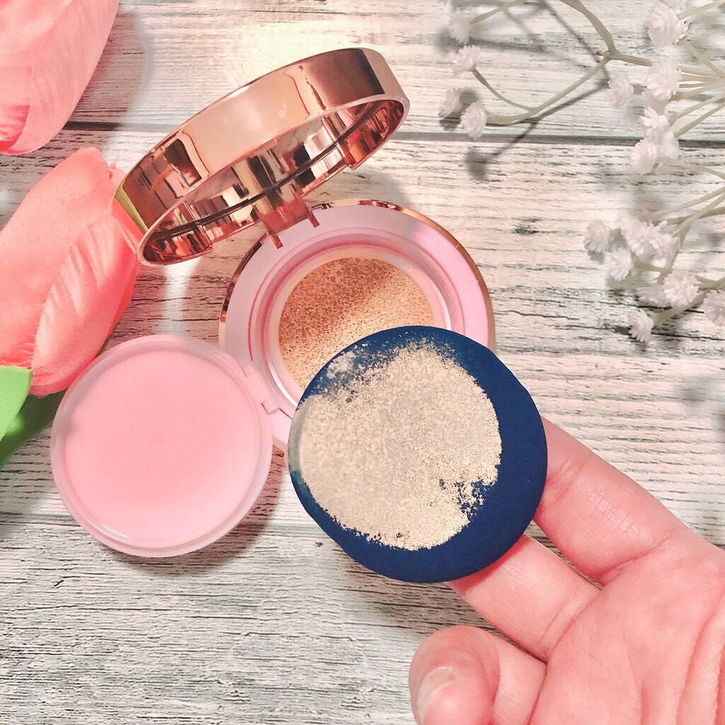 ピンクティーツリーカバークッション/APLIN/クッションファンデーションを使ったクチコミ(4枚目)