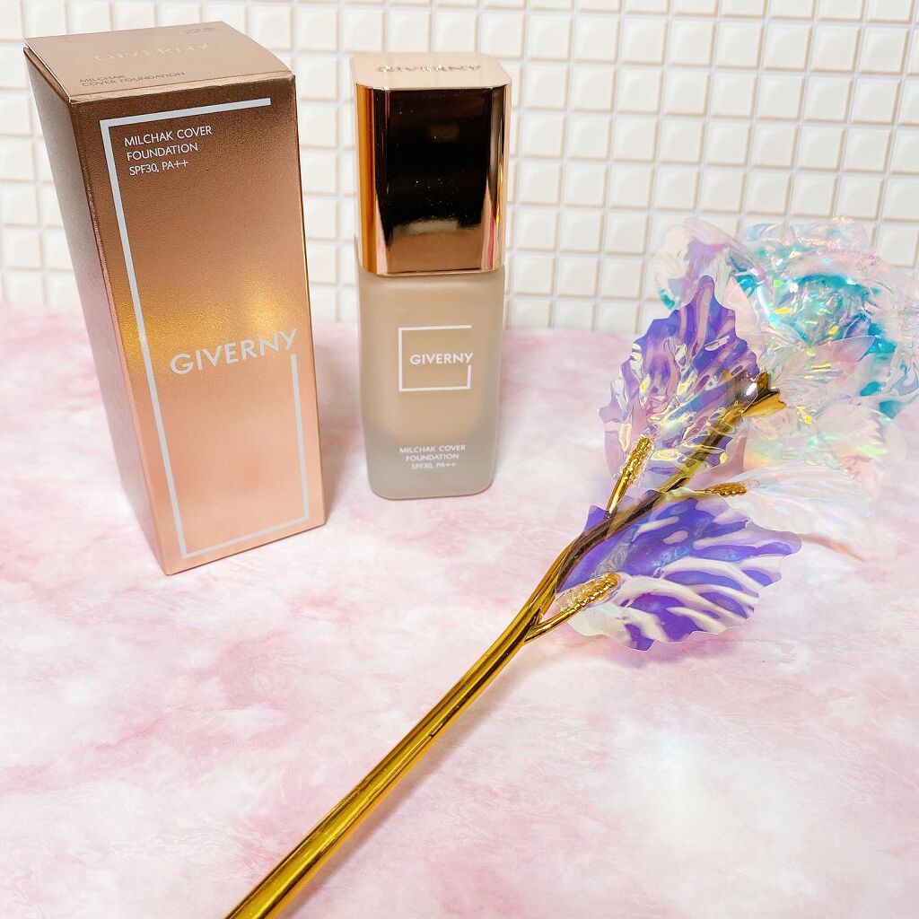 密着カバーファンデーション/GIVERNY/リキッドファンデーションを使ったクチコミ（1枚目）
