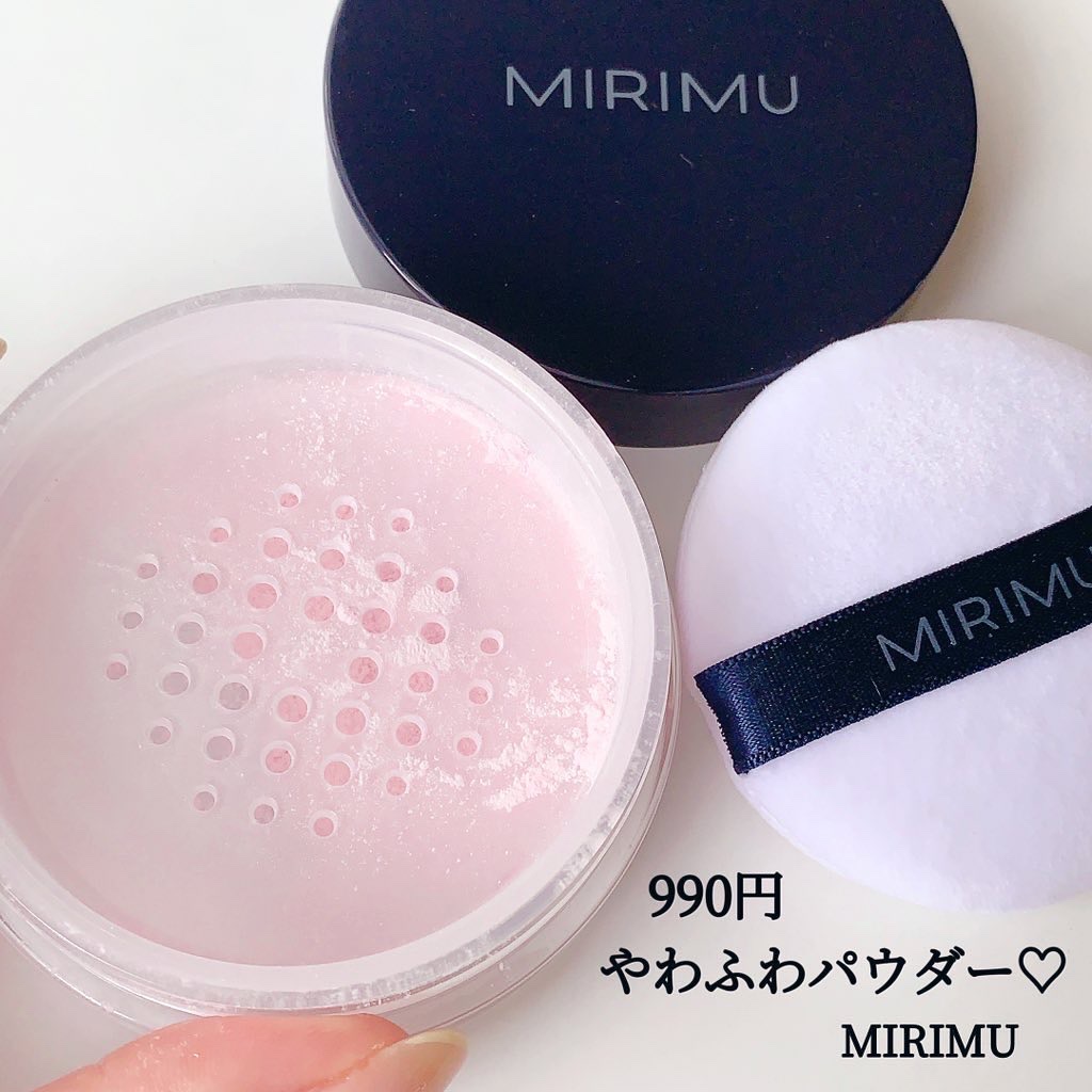 ルースパウダー ピンク/MIRIMU/ルースパウダーを使ったクチコミ（1枚目）