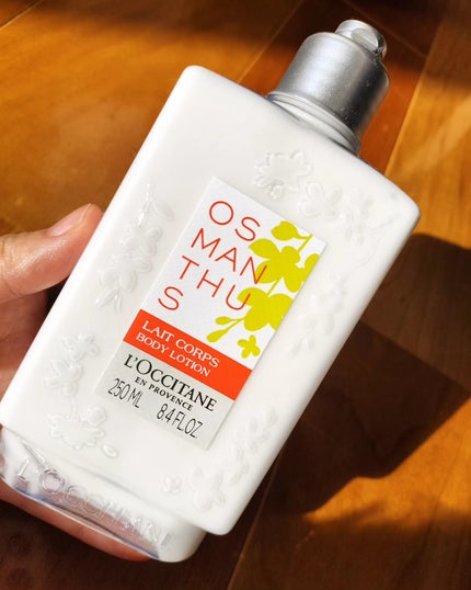 L'OCCITANE オスマンサス ボディミルクのクチコミ「ロクシタンのオスマンサス ボディミルク🌟
この時期になると欠かせないアイテムです🥹!
柔らか.....」(1枚目)