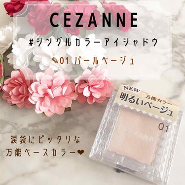 シングルカラーアイシャドウ/CEZANNE/シングルアイシャドウを使ったクチコミ（1枚目）