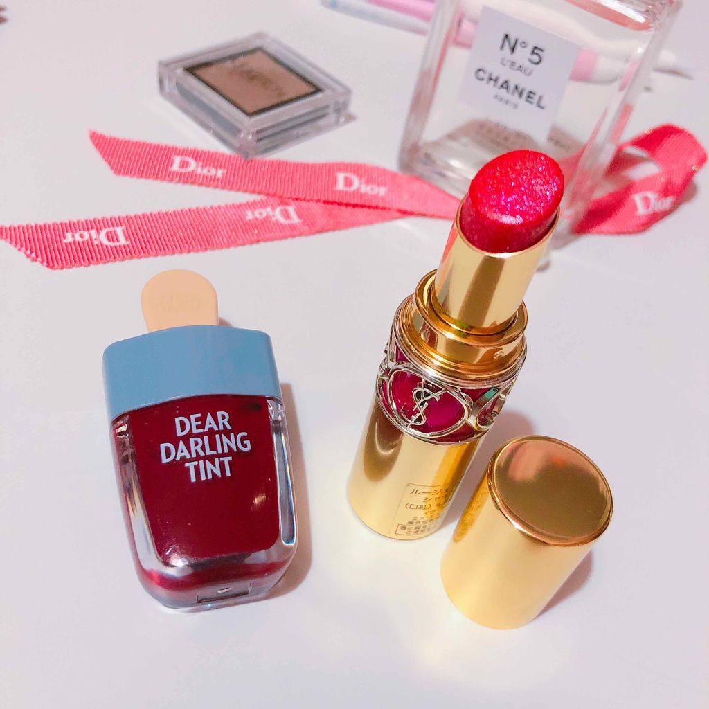 ルージュ ヴォリュプテ シャイン/YVES SAINT LAURENT BEAUTE/口紅を使ったクチコミ（1枚目）