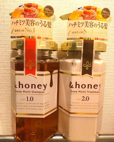 ディープモイスト シャンプー1.0／ヘアトリートメント2.0/&honey/シャンプー・コンディショナーを使ったクチコミ（1枚目）