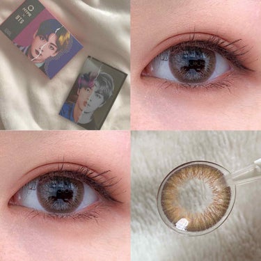 BTS DNA & IDOL Lens-1MONTH [IDOL LINE] MY SELF HAZEL(マイセルフヘーゼル)/MTPR/１ヶ月（１MONTH）カラコンを使ったクチコミ（1枚目）