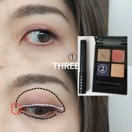 ディメンショナルビジョンアイパレット/THREE/アイシャドウパレットを使ったクチコミ(5枚目)