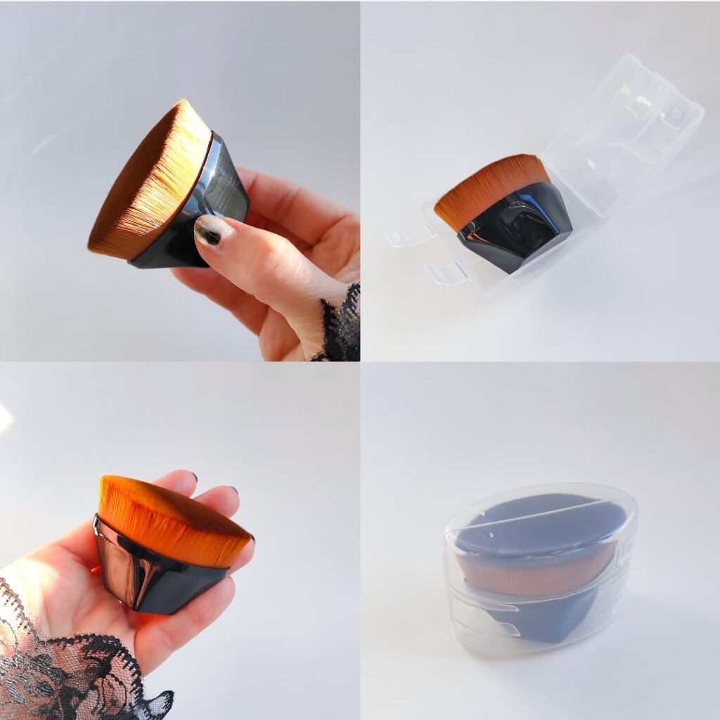 六角ブラシ/日売通/メイクブラシを使ったクチコミ（3枚目）