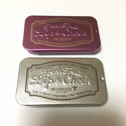 フレッシュフルーツ リップ&チーク トリオ/SKINFOOD/ジェル・クリームチークを使ったクチコミ(1枚目)