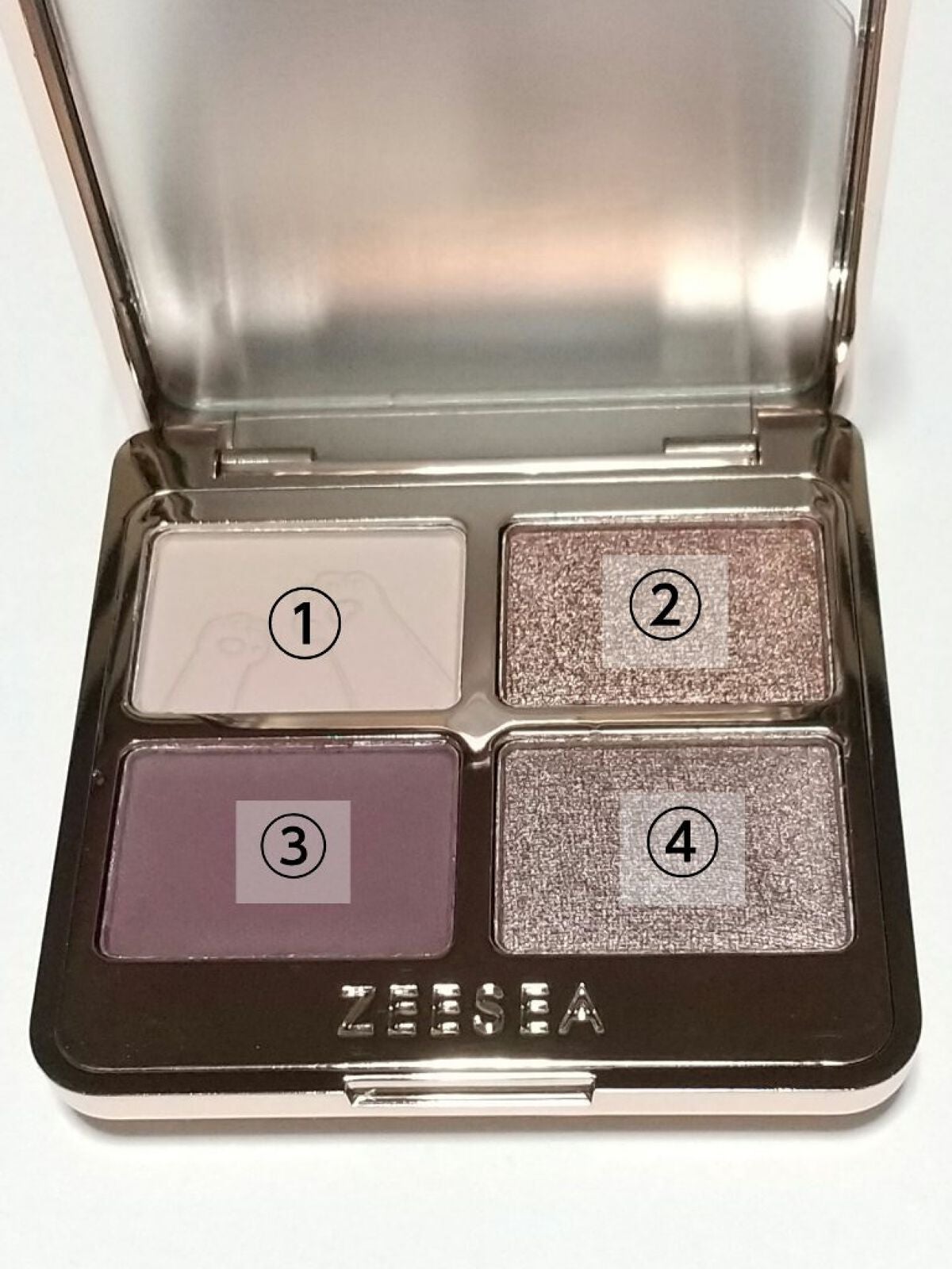 アニマルアイシャドウ(4シェード)/ZEESEA/アイシャドウパレットを使ったクチコミ(3枚目)