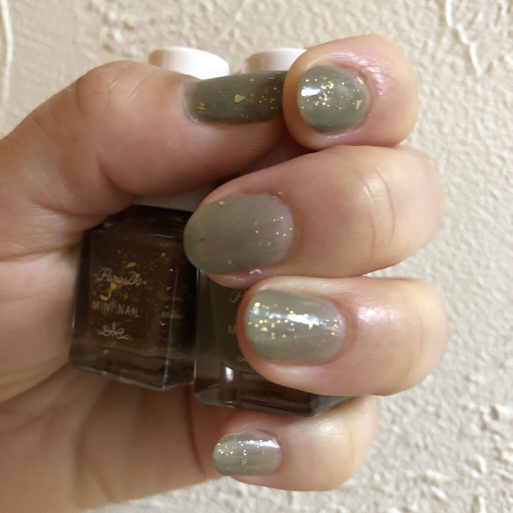 ミニネイル GN01 アネモネリーフ/パラドゥ/マニキュアを使ったクチコミ（3枚目）