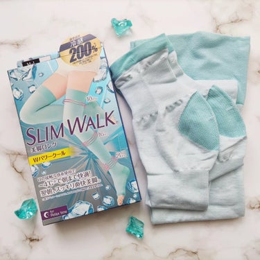 SLIMWALK スリムウォーク 美脚ロング Wパワークールのクチコミ「夏限定💎スッキリ爽快✨

＼スリムウォーク／
『美脚ロング Wパワークール』

20代のころに.....」（1枚目）