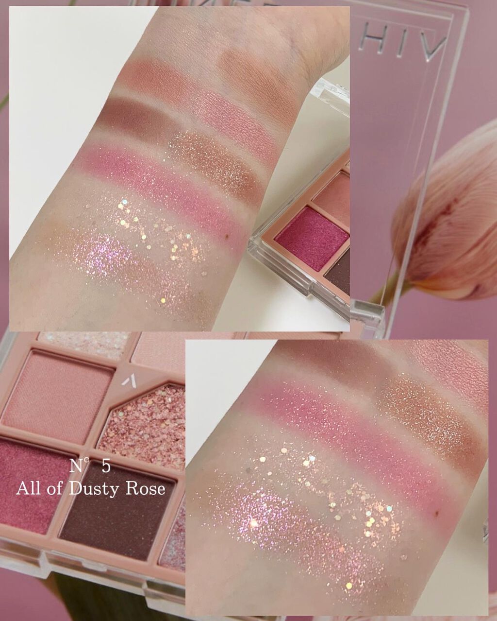 グリッターペディアアイパレット/unleashia/アイシャドウパレットを使ったクチコミ(3枚目)