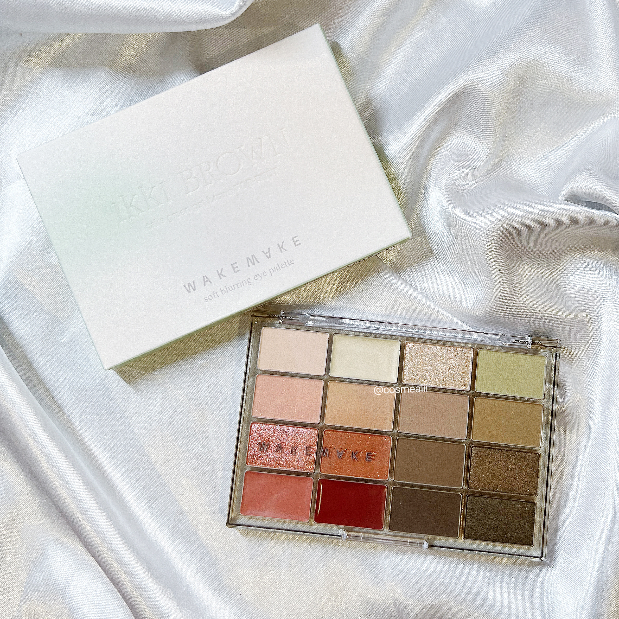 ソフトブラーリングアイパレット/wakemake/アイシャドウパレットを使ったクチコミ（2枚目）