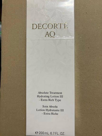 AQ アブソリュート ローション ハイドロインフューズ Ⅱ/DECORTÉ/化粧水を使ったクチコミ(1枚目)